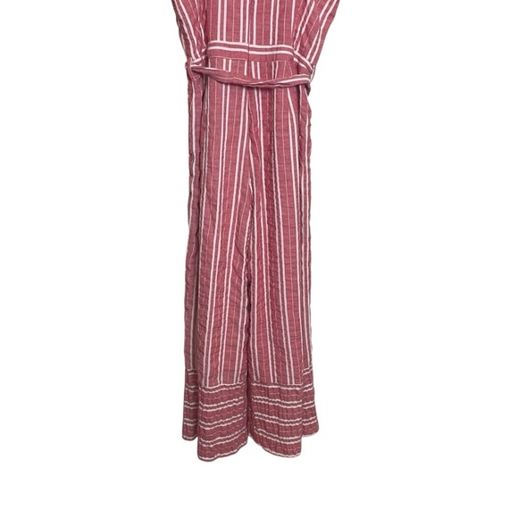 Anthropologie Red Striped Jumpsuit - Picture 8 of 15